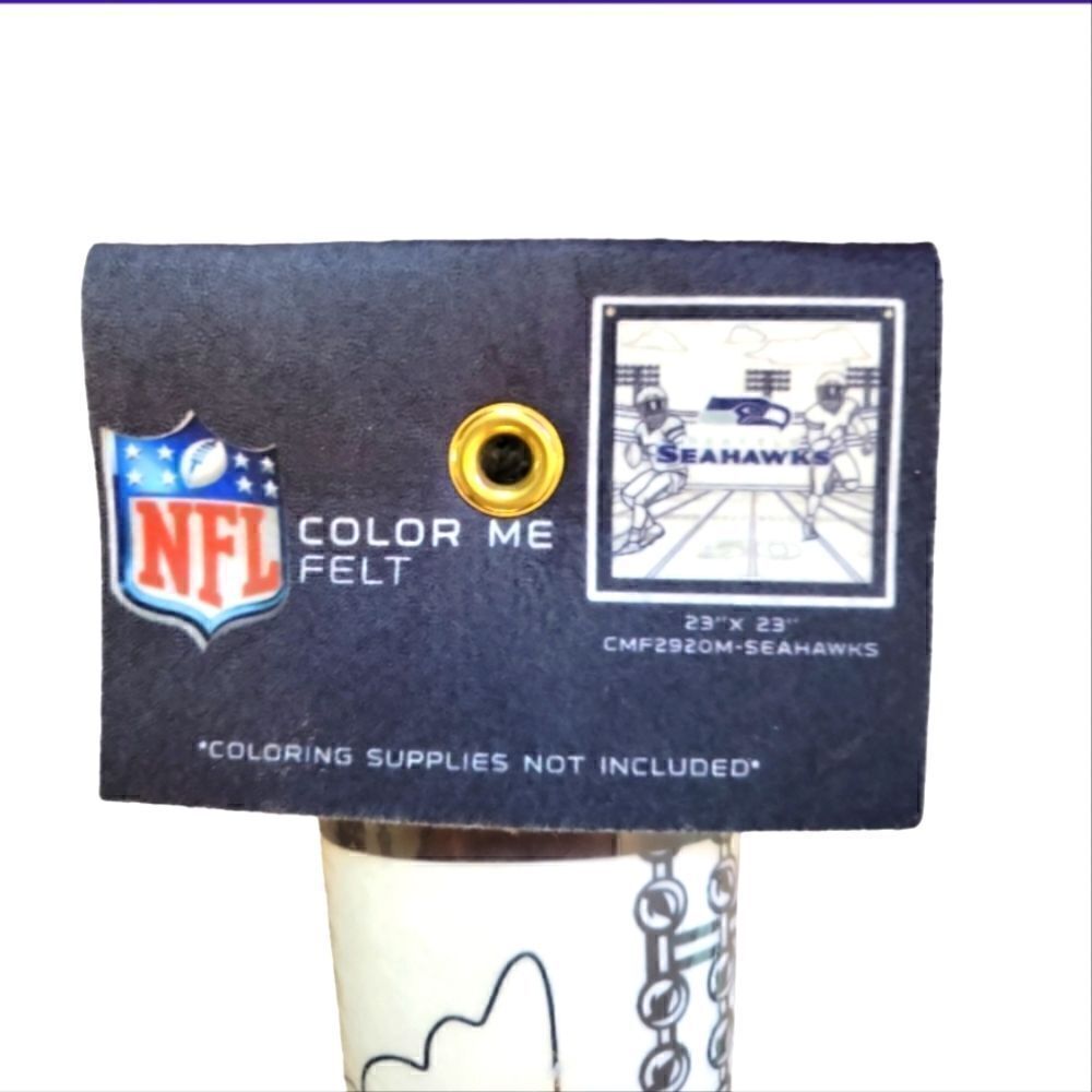 NIP NFL SEAHAWKS COLOR ME FELT POSTER 23"×23"